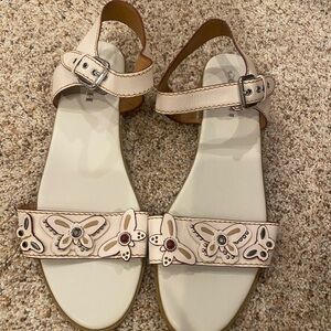 Coach butterfly rogue Abby sandals flats 11 Euc